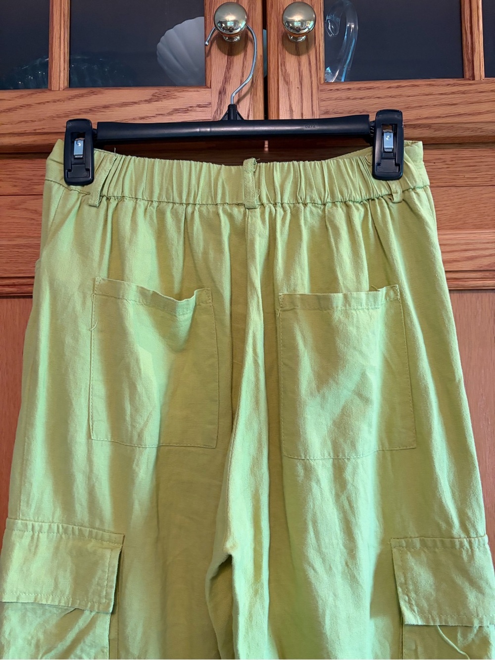 HG women’s lime Green Wide Leg Cargo Pants size small - Picture 4 of 8